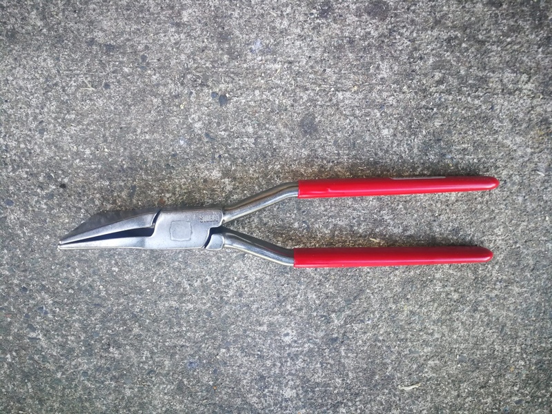 STUBAI TINSMITH'S SEAMING PLIERS STRAIGHT STAINLESS STEEL - Image 2