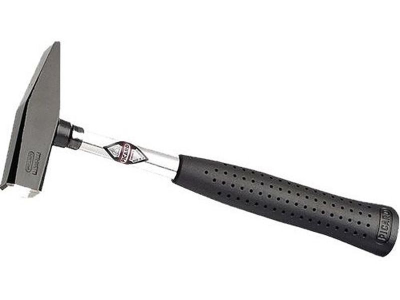 Picard Assembly Hammer with chamfered edges, durable C45 steel head, and rubber grip handle