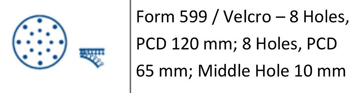 STARCKE VELCRO SANDING DISCS 514D/NK 150MM - PERFORATED - Image 4