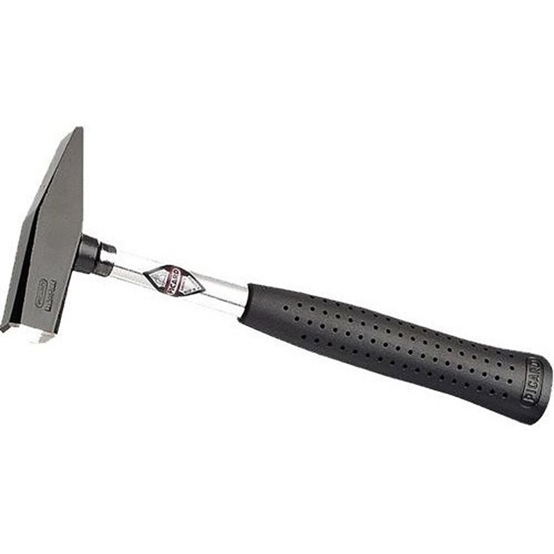 Picard Assembly Hammer with chamfered edges, durable C45 steel head, and rubber grip handle