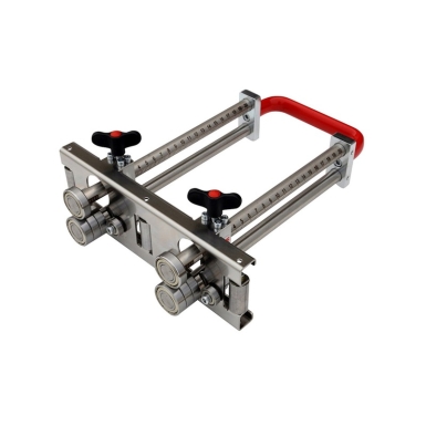 Wuko Duo Bender with additional rolls and handle for bending long, straight sheet metal strips
